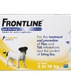 Frontline Spot On Dog Small (2-10kg) 6 pipettes